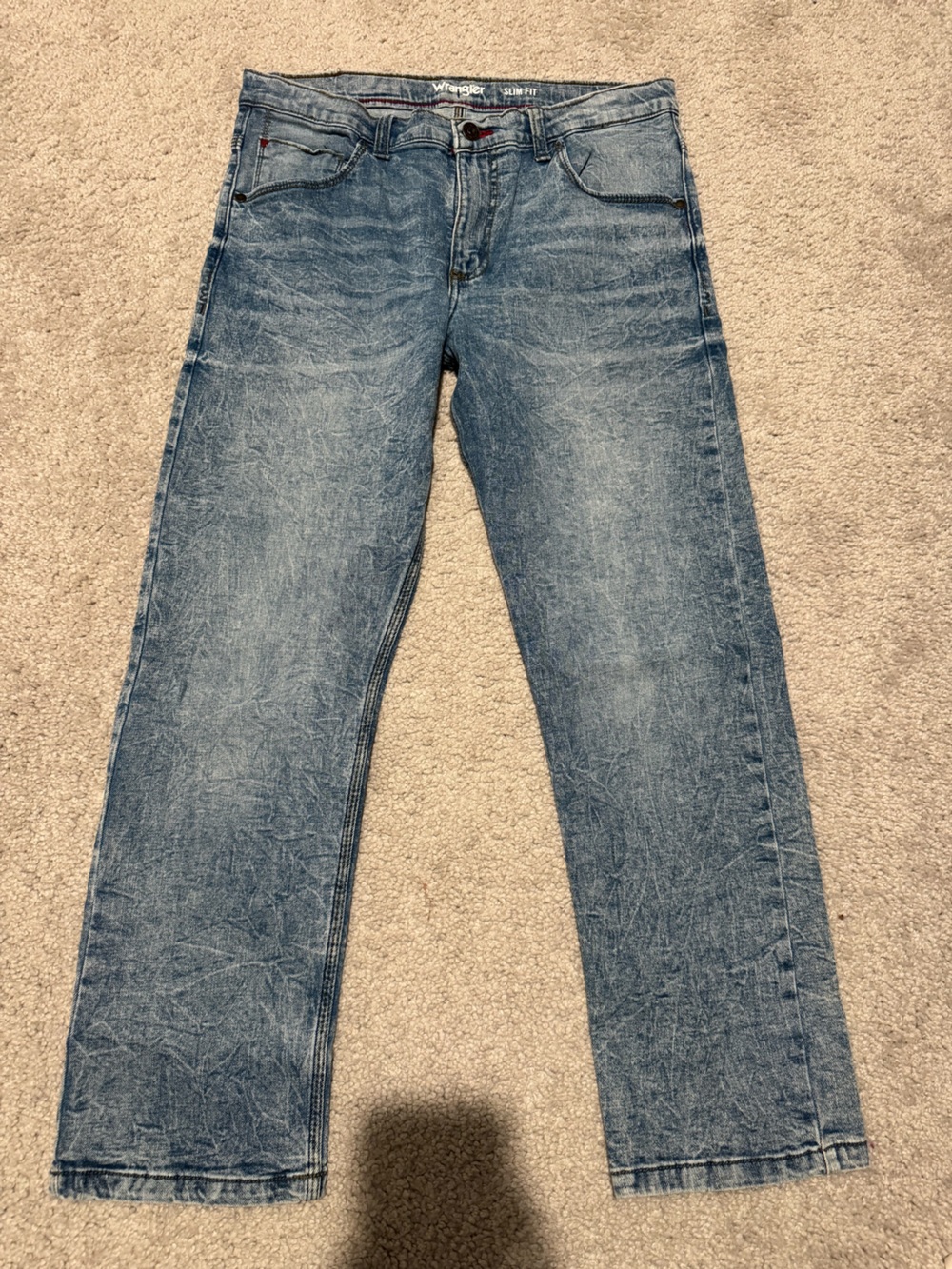 Wrangler Women's Faded Blue Skinny Jeans